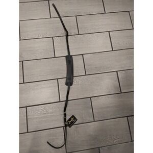 Fender Deluxe Vintage Strap Black Leather Adjustable Guitar‎ Bass Strap